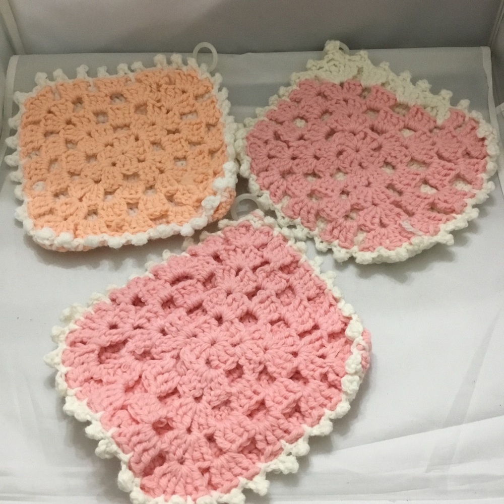 Handmade crochet pot holder